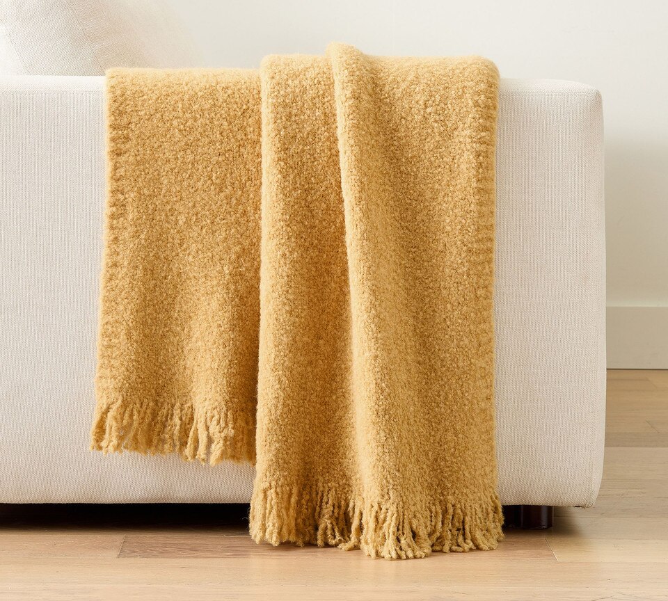 Boucle Knit Throw